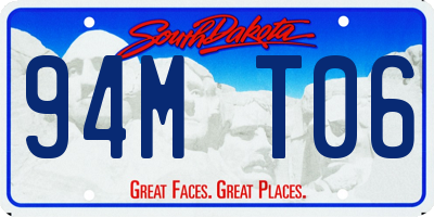 SD license plate 94MT06