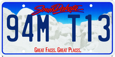 SD license plate 94MT13