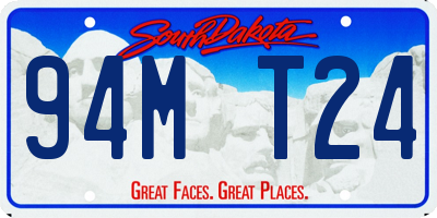 SD license plate 94MT24