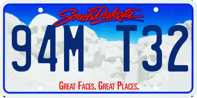 SD license plate 94MT32