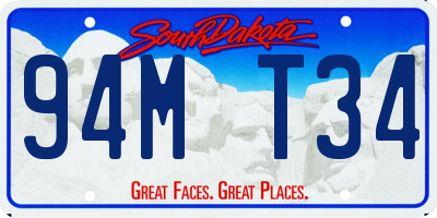 SD license plate 94MT34