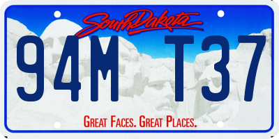 SD license plate 94MT37