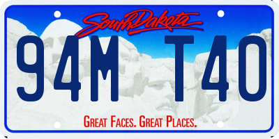 SD license plate 94MT40