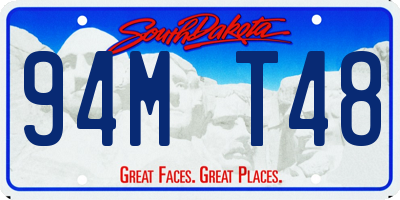 SD license plate 94MT48