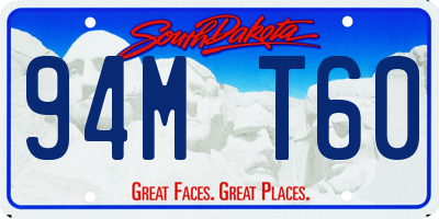 SD license plate 94MT60