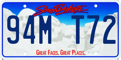 SD license plate 94MT72