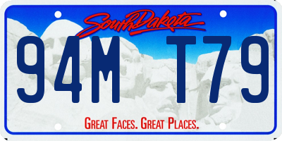SD license plate 94MT79