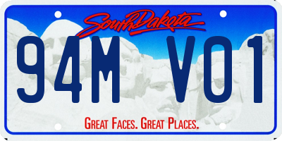 SD license plate 94MV01