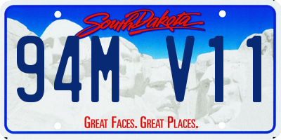 SD license plate 94MV11
