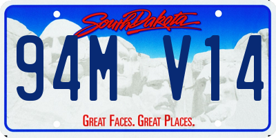 SD license plate 94MV14