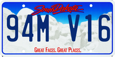 SD license plate 94MV16