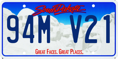 SD license plate 94MV21
