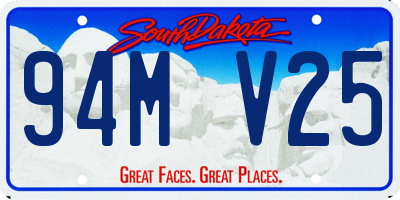 SD license plate 94MV25