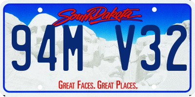 SD license plate 94MV32