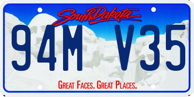 SD license plate 94MV35