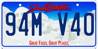 SD license plate 94MV40