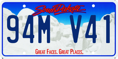 SD license plate 94MV41