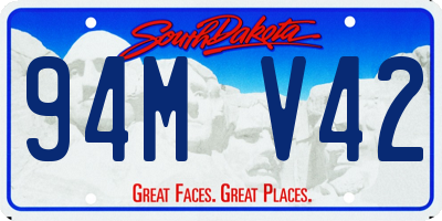 SD license plate 94MV42