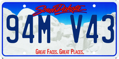 SD license plate 94MV43