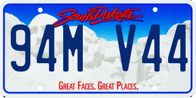 SD license plate 94MV44