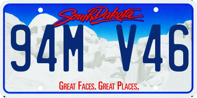 SD license plate 94MV46