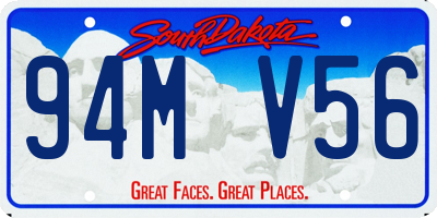 SD license plate 94MV56