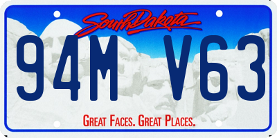 SD license plate 94MV63