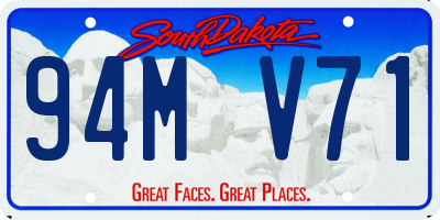 SD license plate 94MV71