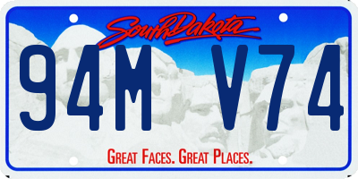 SD license plate 94MV74