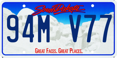 SD license plate 94MV77
