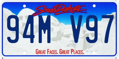 SD license plate 94MV97