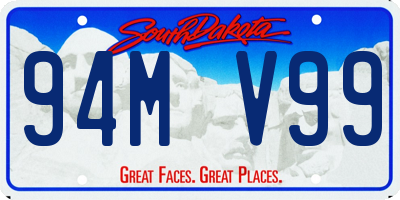 SD license plate 94MV99