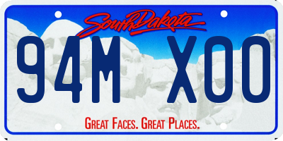 SD license plate 94MX00