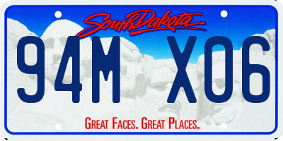 SD license plate 94MX06