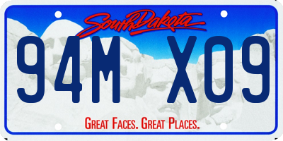 SD license plate 94MX09