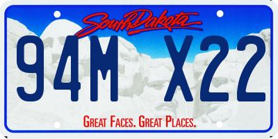 SD license plate 94MX22