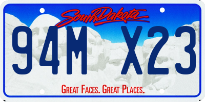 SD license plate 94MX23