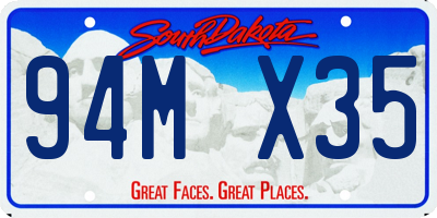 SD license plate 94MX35