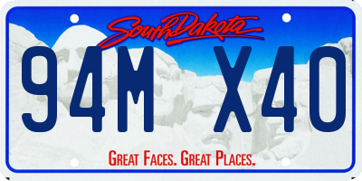 SD license plate 94MX40