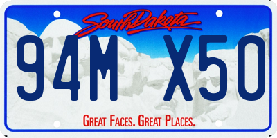SD license plate 94MX50