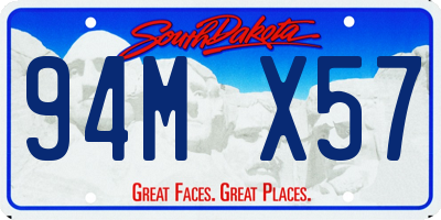 SD license plate 94MX57