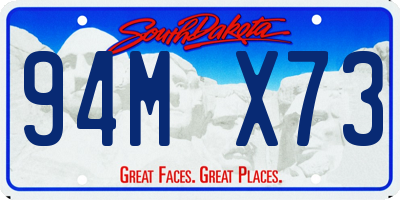 SD license plate 94MX73