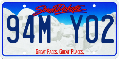 SD license plate 94MY02