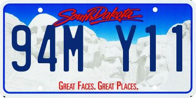 SD license plate 94MY11