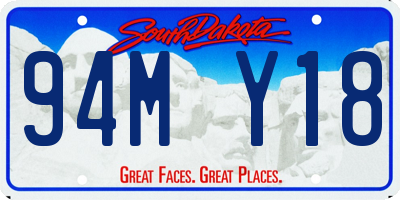 SD license plate 94MY18