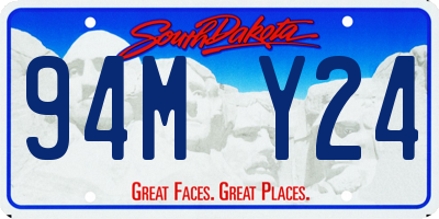 SD license plate 94MY24