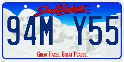 SD license plate 94MY55