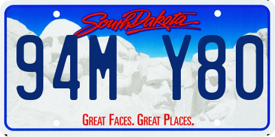 SD license plate 94MY80