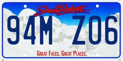 SD license plate 94MZ06
