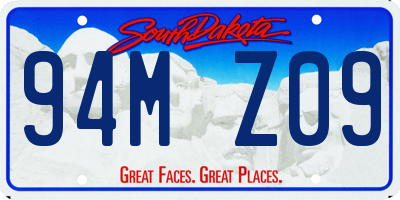 SD license plate 94MZ09